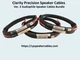 Clarity Precision Ver. 2 Center + Main Speaker Cable Bundle - For Audiophile!