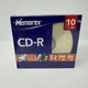 Memorex CD-R Blank Discs 10 Pack 700MB 80Min 52x Recordable New Open Box