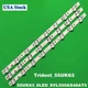 3Pcs LED strips For LG 55UK63.REV00.170615 55UK6300YVB 55UK6550PUB 55UK6200PLA