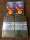 Lot of 2 Sony T-120VF 6 hrs Premium Grade Blank VHS Tapes + 2 Black Cases New