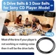 9 PCS Belts for Sony 300 CD Player, Including 3 PCS Door Belts & 6 PCS Drive ...