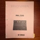 VINTAGE YAMAHA PM-700 PA MIXER SERVICE MANUAL