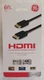 GE 6-ft HDMI Cable High Speed W/Ethernet 4k Ultra 1080P 33574