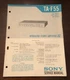 SONY TA-F55 INTEGRATED STEREO AMPLIFIER ORIGINAL SERVICE MANUAL SCHEMATIC M643