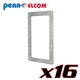 16 Pack Penn Elcom H1070/BP Steel Backplate for Large Steel P.A. Cabinet Handle