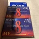 Sony Video 8 MP 120 min Standard Grade P6-120MP Tapes 2-Pack Brand New Sealed