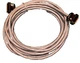 Belden 8459 Gray Vintage Computer Cable 20ft w 25 PIN Male & Female TWC Adapters