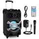 Karaoke Speaker System 500W Portable Bluetooth 8 Subwoofer PWMA325BT Pyle Watt