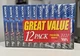 NEW Sony 6Hrs Premium T-120 VF VHS Blank Video Tape 12-Pack Sealed