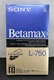 Sony Betamax L-750 Beta Video Cassette Tape High Resolution NEW Old Stock NOS