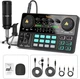 MAONO Podcast Equipment Bundle Audio mixer All-in-One AU-AM200 S1 Starter Bundle
