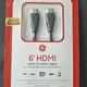 GE 6 ft High Speed HDMI Cable Full HD 1080P HDMI to HDMI Black