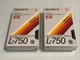 [2 TAPES!] Sony - ES L-750 Dynamicron Betamax Blank Tape - New Sealed Beta