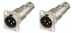 2 Neutrik NA3MDF 3 Pin Mic XLR Male to Female Adapter Feed / Pass Thru Converter