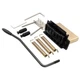 Musiclily Pro Black 52.5mm Modern 2-Point Guitar Tremolo Bridge 40mm Brass Block
