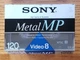 Sony Metal MP 120 min 8 mm Standard Video 8 Cassette (P6-120MPF) NTSC New