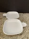 VTG Corning Ware P-185-B Grab It Sidekick 6" Sandwich Snack Plates Set  of 2 EUC