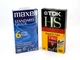 2 Sealed VHS Video Cassette Tapes Maxell T-120 TDK T-160HS Blank 6 & 8 Hour