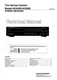 Service manual for Harman Kardon HK 3450, HK 3550