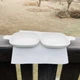 Lot of 2 Vintage Corning Ware P-185-B Grab It Sidekick 6" Sandwich Snack Plate