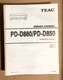 TEAC PD-D880 PD-D850 CD Player Service Manual *Original*