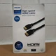 Philips High Speed HDMI Cable With Ethernet 15ft 4.5m 1080p 4k Ultra Hd Gold...