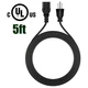 UL 5ft 3 Prong AC Power Cord Cable Lead For Samsung MX-FS8000 Giga Sound System
