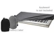 Adjustable Piano Dust Dirt Debris Protective Guard Cloth Top Cover For Keyboards