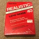 Realistic Low Noise 40 Minute Blank 8 Track Tape SEALED
