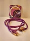 SCOSCHE car Iced Purple 12Ft frosted 24K gold plated RCA's pro quality A12PR