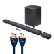 JBL BAR 1300X MK2 11.1.4 Channel Soundbar with AudioQuest Sky 3m HDMI Cable