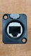 NEUTRIK NE8FDX-P6-B Black CAT 6A RJ45 Connector Straight Chassis Mount feed-thru