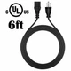UL 6ft AC Power Cord For Dayton Audio HTA100 HTA200 Stereo Hybrid Tube Amplifier