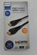 Philips 4' High Speed HDMI Cable with Ethernet EZGrip Connector - Black