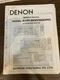 DENON AVR-600 AVR600 AVR600RD Service Manual **ORIGINAL**