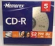 MEMOREX  CD-R  5 Pack 52X  700MB  80min Recordable Compact Disc New Sealed