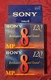 2- SONY P6-120 8mm Brilliant Color and Sound MP 120 Minutes Video 8 New Sealed