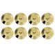 Tihebeyan Universal Copper Speaker Spikes Pads, 8 Pcs Shock Isolation gold 