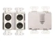 RDL DD-BN22 2x2 Wall-Mounted Bi-Directional Mic/Line Dante Interface/White