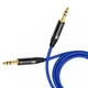 1 FT MOGAMI BLUE TRS CABLE NEUTRIK  1/4" CONNECTORS 2549 NP3X-B PATCH