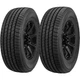 (QTY 2) P265/70R17 Kumho Crugen HT51 113T SL Black Wall Tires