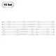 10set TV LED Backlight Strips For RCA RTU4300 HRS_SQY43_3X8_2W_MCPCB 12mm_V1