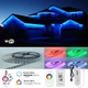 Black PCB 40M 30M 20M 10M 60LEDs/M WiFi Music Sync LED RGB Strip Light 12V PSU