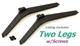 Pre-Owned Hisense 65A6N Stand Legs w/Screws 36241-339955 [RSAG8.078.7375]