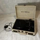Victrola VSC450SB Portable Vinyl Record Player Beige Black 3-Speed RCA Headphone