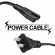 Aprelco 5ft UL 2 Prong Power Cord Cable Lead For Sharp TV LC-19SB15U LC-19DV24U