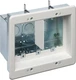 Arlington&reg; TVBS507 3-Gang Recessed Steel TV BOX&trade; (White)