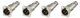 4 Neutrik NA3MDF 3 Pin Mic XLR Male to Female Feed / Pass Thru Converter