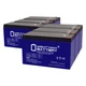 Mighty Max 12V 7AH GEL F1 Replaces Samson Expedition XP40iw PA System - 6 Pack