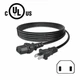 6.6ft 2-Prong UL AC Power Cord Cable Lead For Sony Bravia KDL-40XBR9 KDL-40Z4100